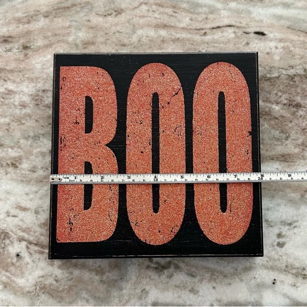 Halloween Decor Bundle Set of 2 Wood Signs - Pumpkins, Trick or Treat, Spooky